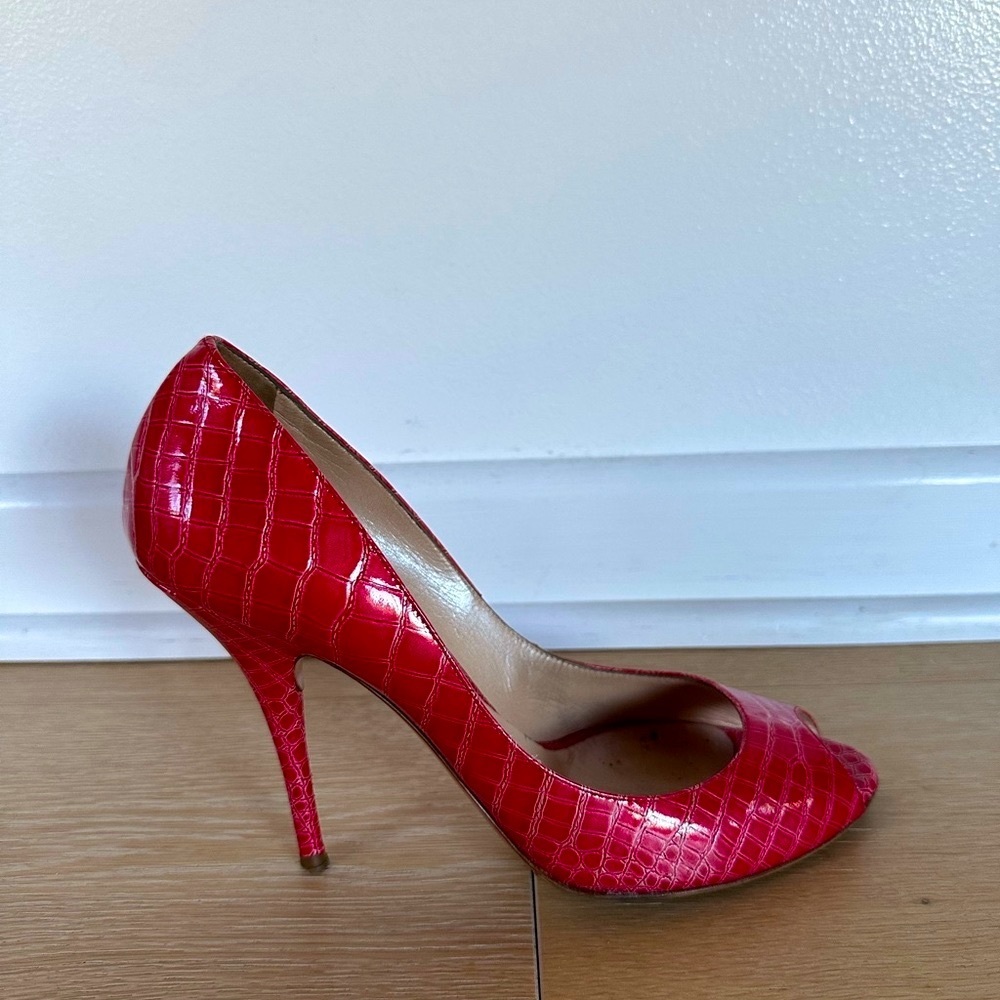 Python Heels Casadei Red Size 9 - image 3